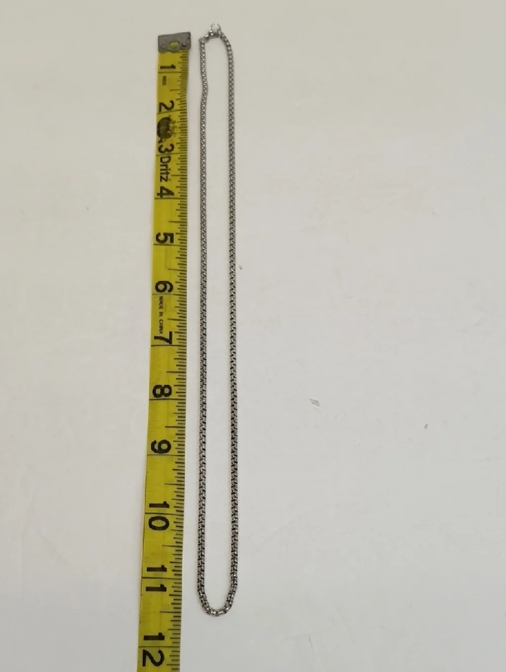 Silver Tone Cable Chain Necklace Minimal Delicate Layering Chain